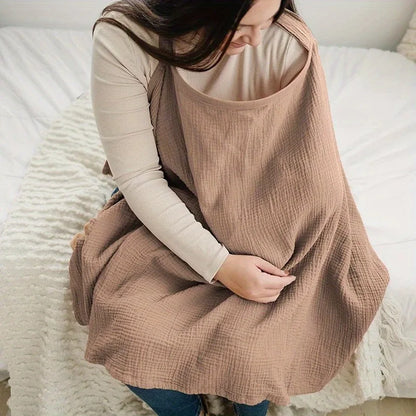 Breathable Nursing Cover Scarf – Lightweight Breastfeeding Cover-Up