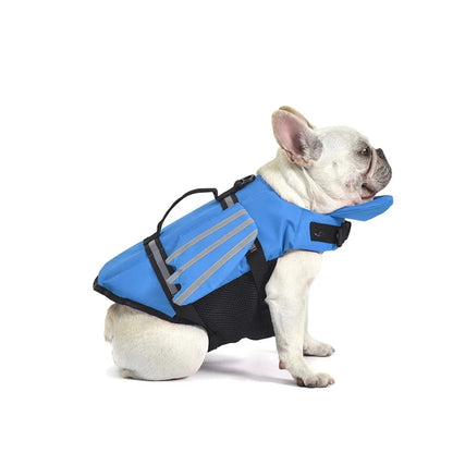 Adjustable Dog Life Jacket with Chin Float & Rescue Handle