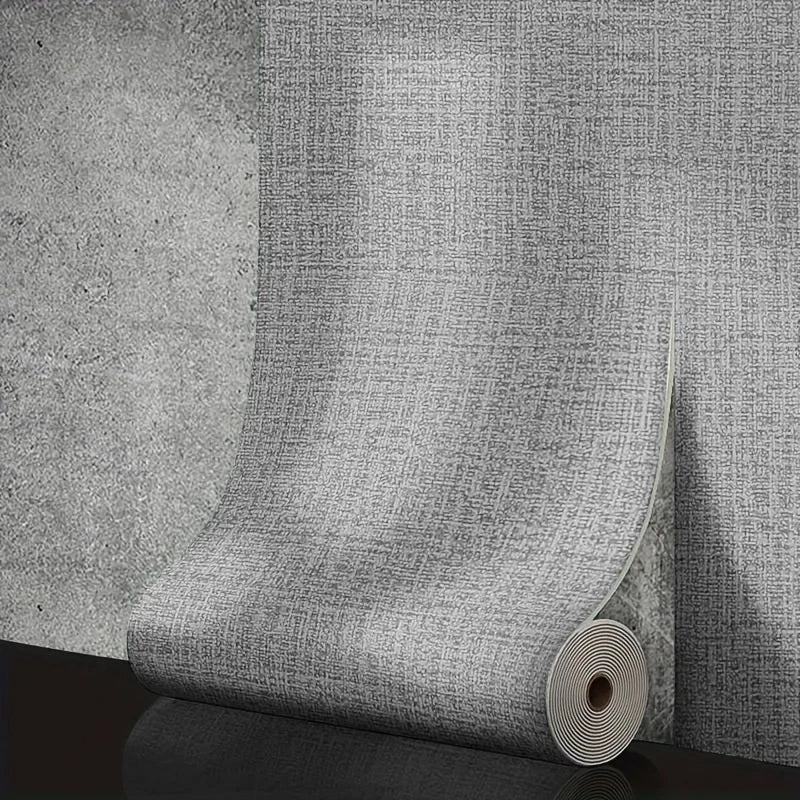 3D Linen Waterproof Self-Adhesive Wall Paper (5 colours available)