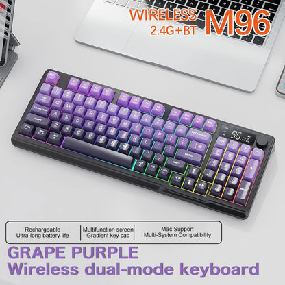 M96 Wireless Gaming Keyboard – Smart Screen Mechanical-Style Keyboard