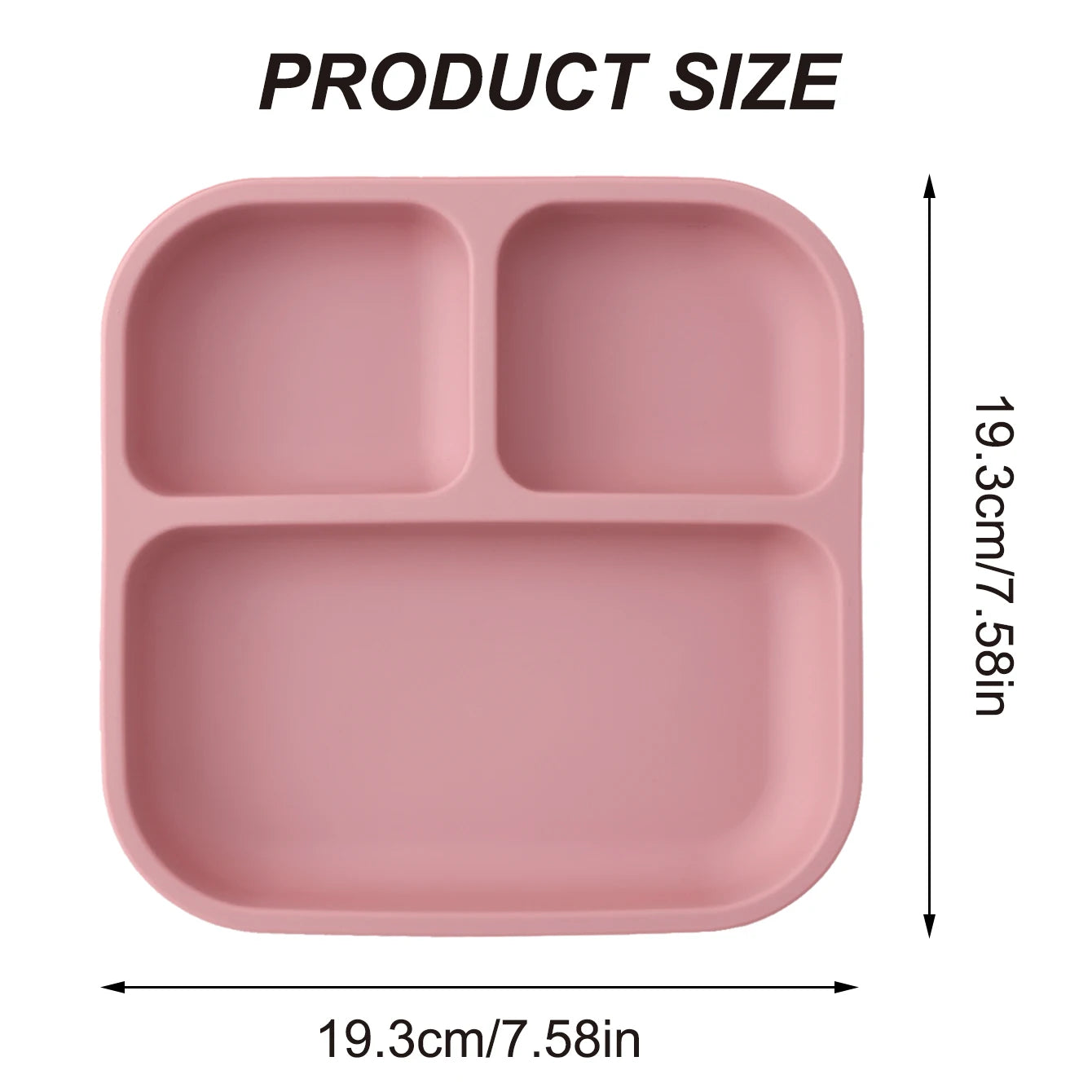 Silicone Suction Divided Baby Plate – BPA-Free Toddler Meal Tray