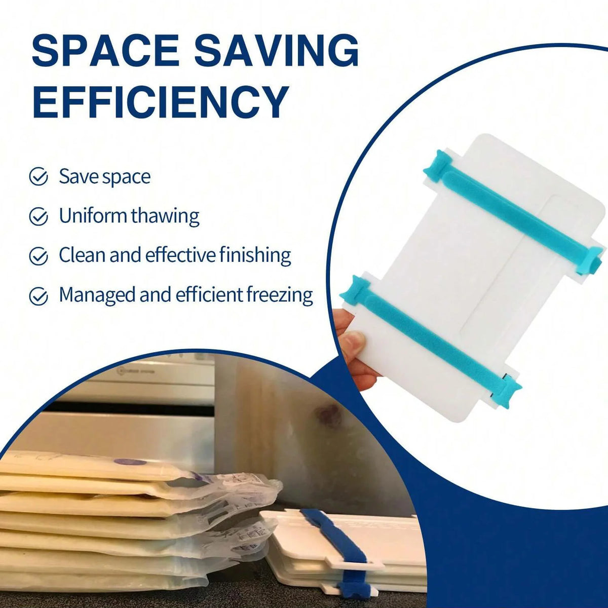 2-Pack Breast Milk Freezer Trays – Freeze-Flat Storage Bag Organisers