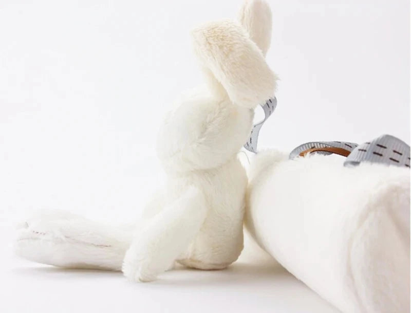 Plush Bunny Baby Stroller Rattle Toy – Hanging Pram, Car Seat & Cot Activity Toy