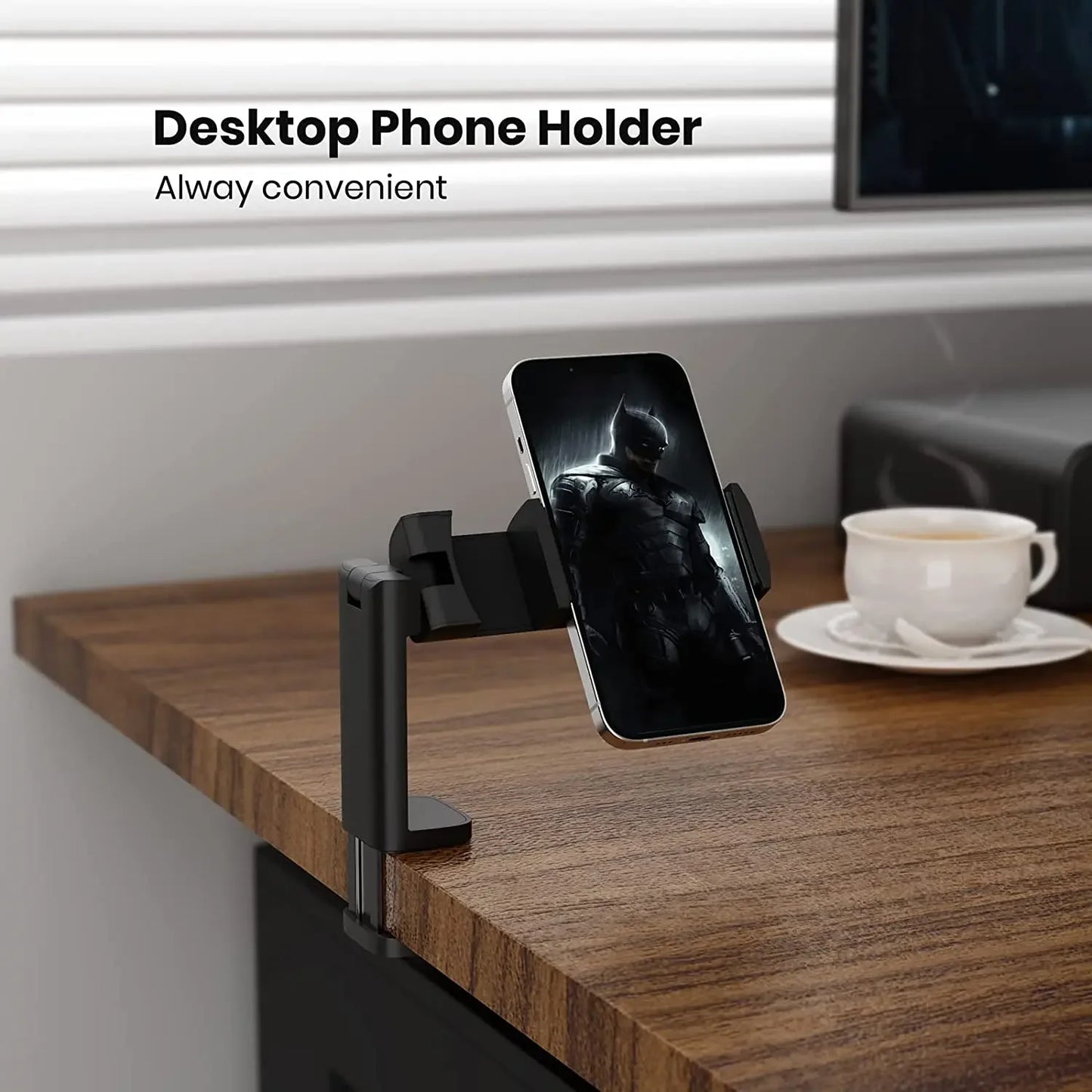 360° Travel Phone Holder – Clip-On Airplane & Desk Mount Stand