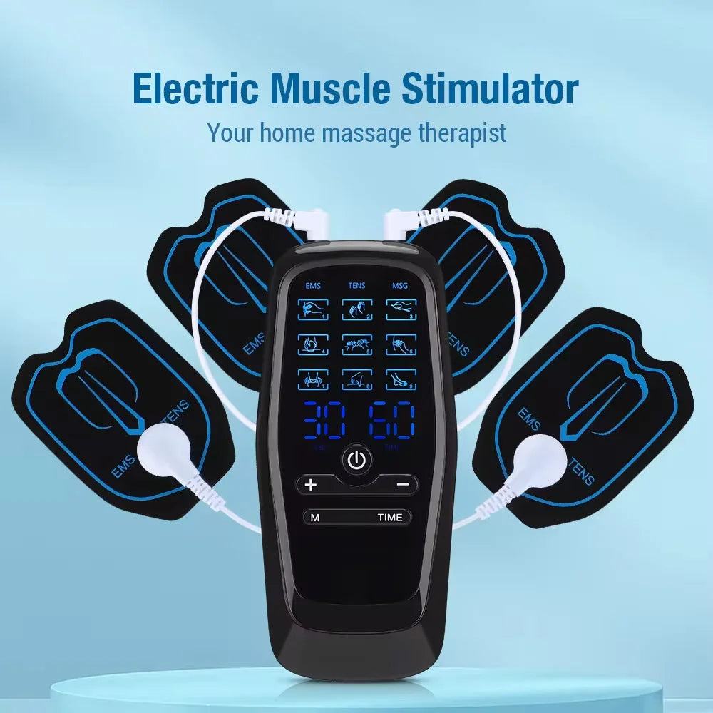 TENS Muscle Stimulator – Electric Pulse Massager for Muscle Relaxation