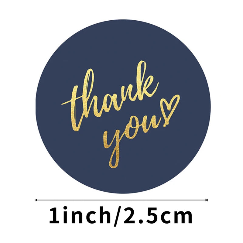Thank You Stickers – Round Packaging & Gift Sealing Labels