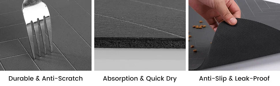 Absorbent Pet Feeding Mat – Waterproof Non-Slip Dog & Cat Placemat