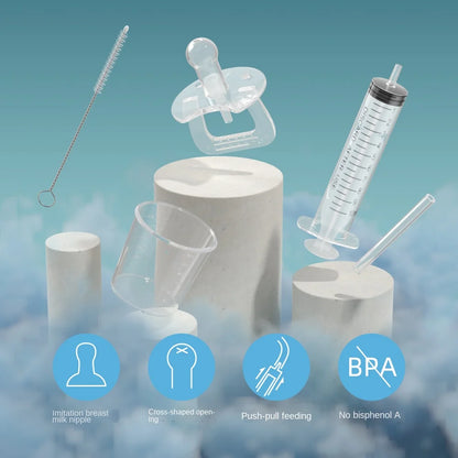 Baby Medicine Dispenser Pacifier – 10ml Oral Syringe Feeder Kit