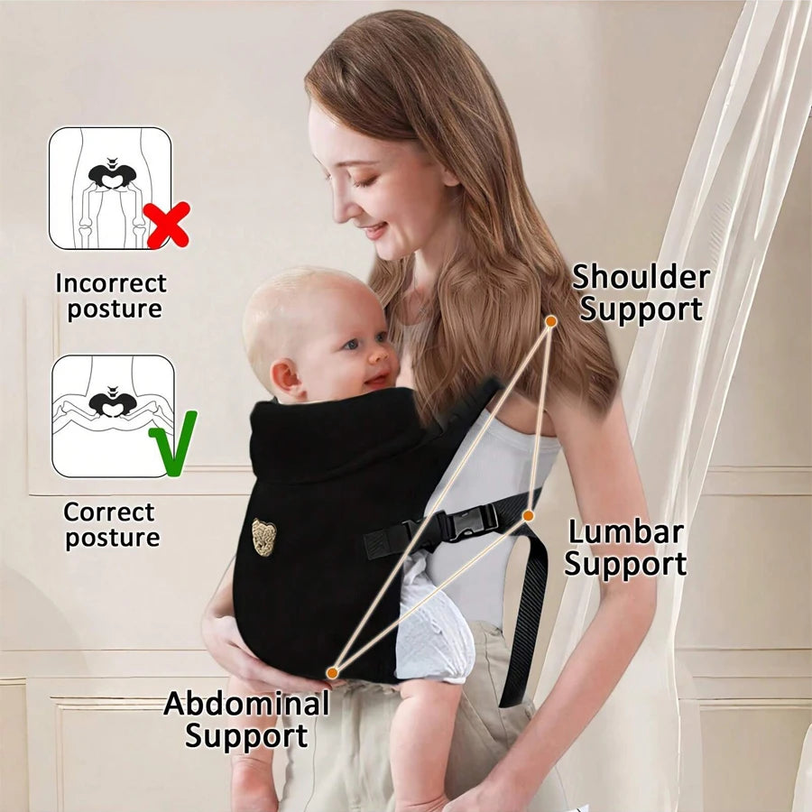 4-in-1 Ergonomic Baby Carrier – Adjustable Front & Back Infant Carrier (Up to 10kg)