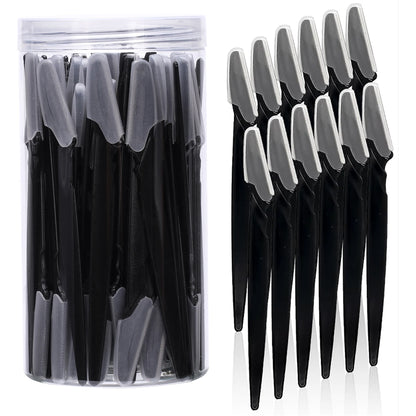 Eyebrow & Facial Razors – Precision Dermaplaning Razors with Safety Cover (5, 10 or 40 Pack)