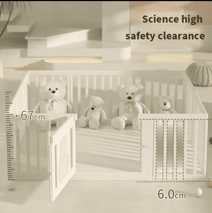 12+2 baby playpen white