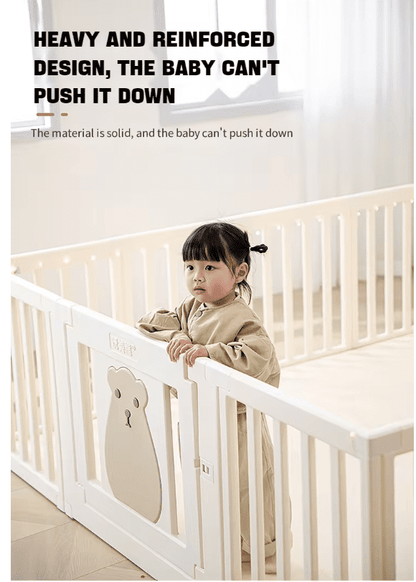 8+2 baby playpen white