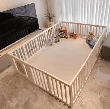 12+2 baby playpen white