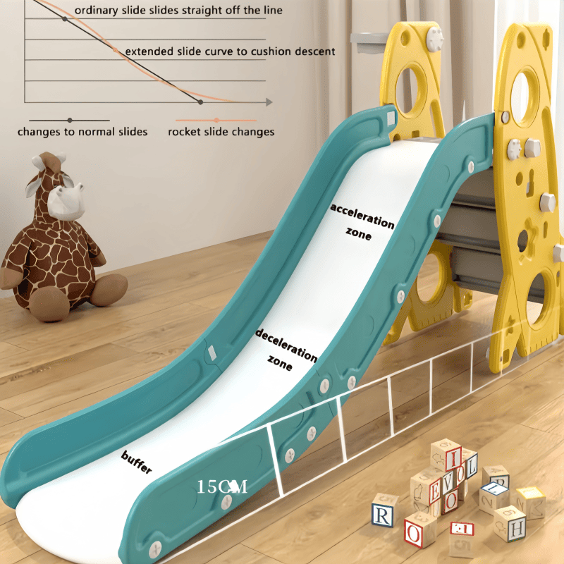 Kids swing and slide set Rocket - image 3