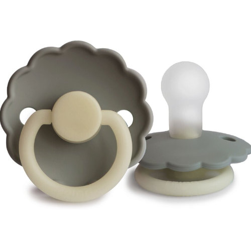 Frigg - Silicone Daisy Pacifier Twin Pack | Glow in The Dark