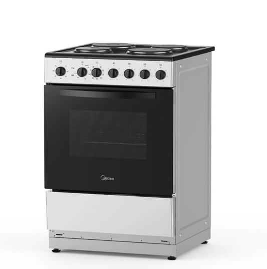 Midea 60cm Freestanding Stove – Hot Plate Cooktop with 70L Oven