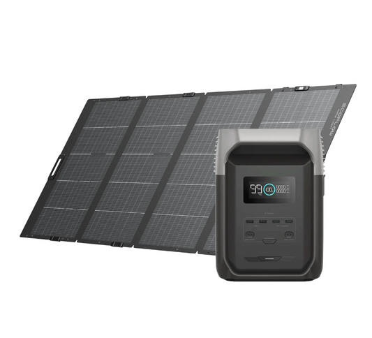 EcoFlow DELTA Pro + 400W Lightweight Portable Solar Panel