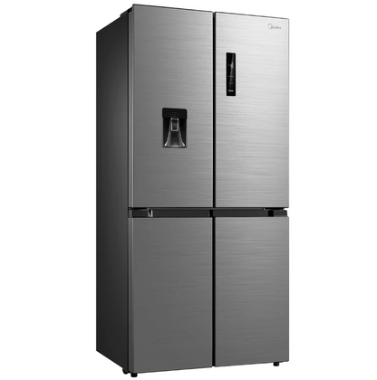 Midea 470L Cross Door Fridge Freezer Stainless Steel with Water Dispenser MDRF632FGD46APW