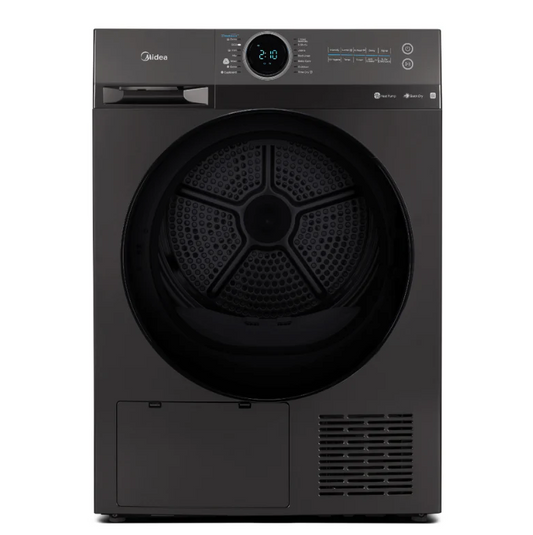 Midea 9kg Heat Pump Tumble Dryer with Smart Control – Black | MD200H90WB/T-AU