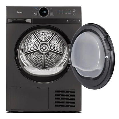 Midea 9kg Heat Pump Tumble Dryer with Smart Control – Black | MD200H90WB/T-AU