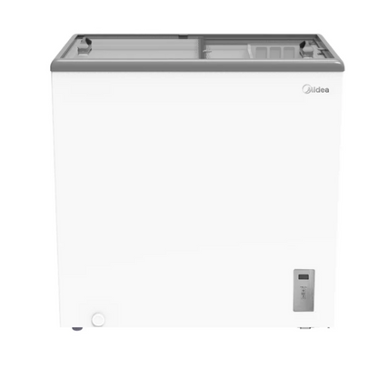 Midea 167L Chest Showcase Fridge/Freezer – Flat Glass Door Inverter | MDRZ293FGM01AP