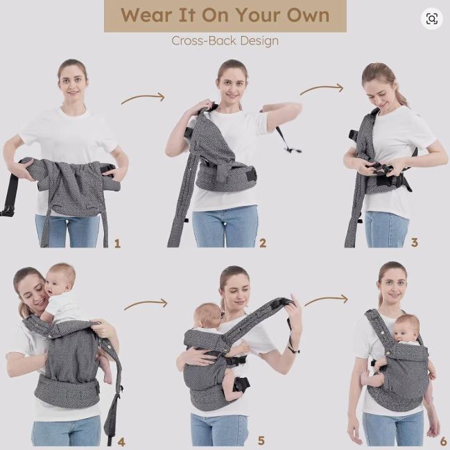 Premium Baby Wrap Carrier | Soft Ergonomic Baby Sling for Newborns & Toddlers