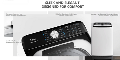 Midea 7kg Top Load Washing Machine – Rear Control