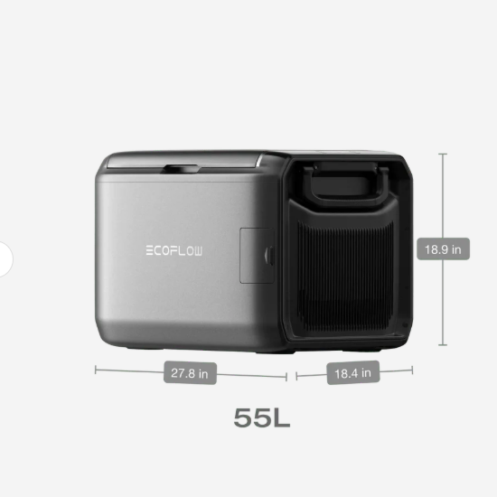 EcoFlow Glacier 55L – Dual-Zone Portable Fridge-Freezer