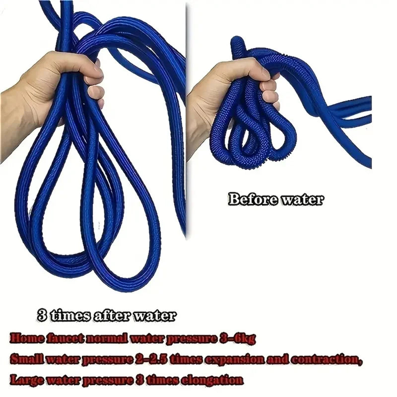 Retractable Garden Hose – Flexible High-Pressure Water Hose with Spray Nozzle