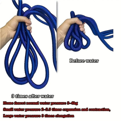 Retractable Garden Hose – Flexible High-Pressure Water Hose with Spray Nozzle