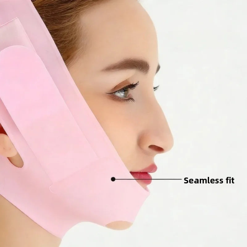 Silicone V-Line Face Lifting Mask – Reusable Chin & Neck Support Band