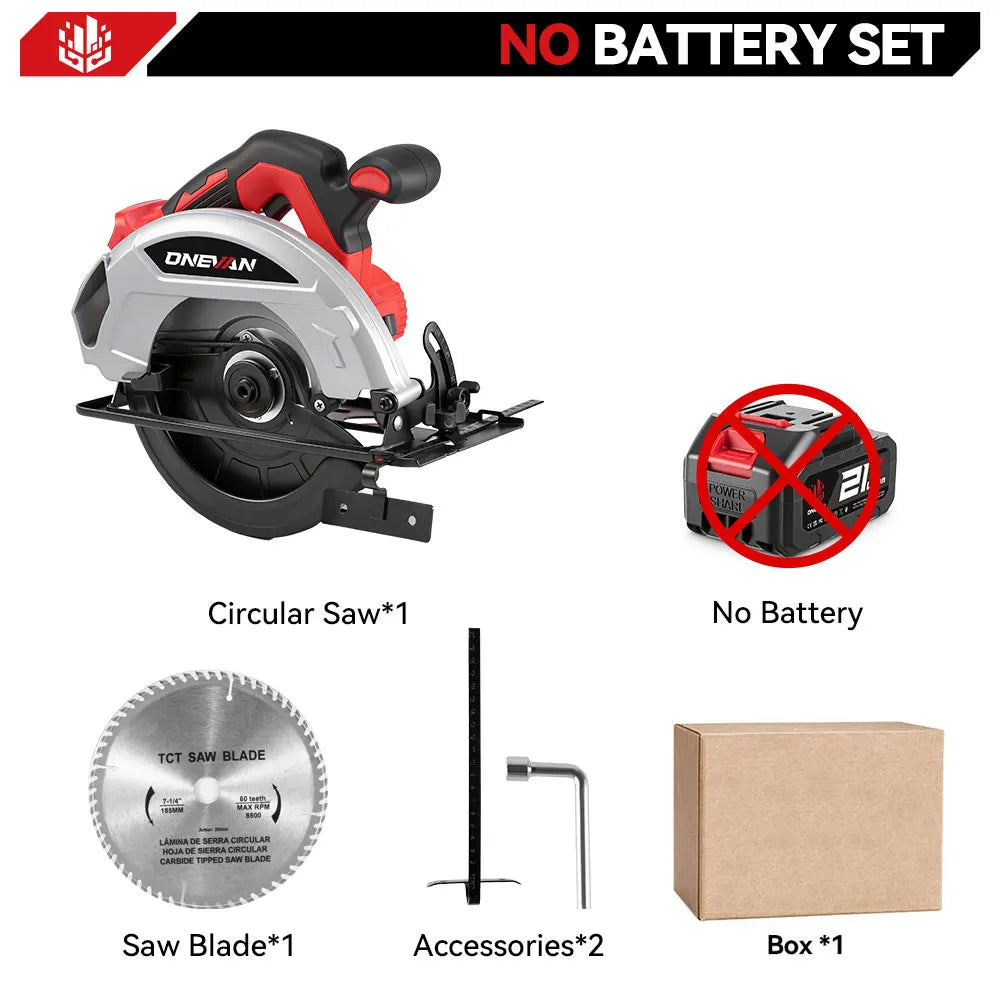 4000W Cordless Circular Saw – 7 Inch Brushless Power Tool