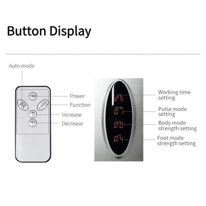 Electric EMS Foot & Leg Muscle Stimulator – 25 Modes & 99 Intensity Levels