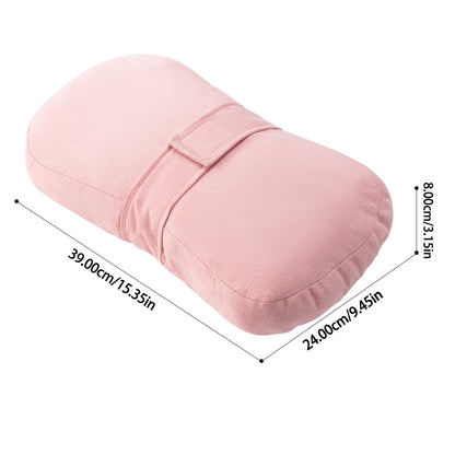 Plush Knee Pillow for Side Sleepers – Leg Support Cushion with Adjustable Strap & Washable Cover