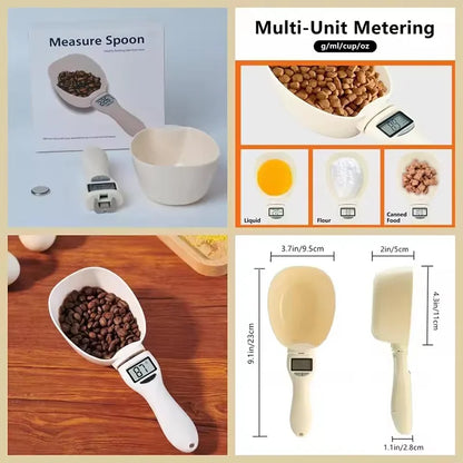 Digital Pet Food Measuring Spoon – LCD Scale for Accurate Feeding