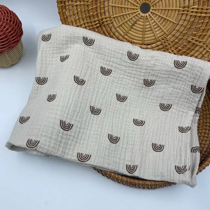 Floral Cotton Muslin Swaddle Blanket – Baby Wrap, Pram Cover & Receiving Blanket