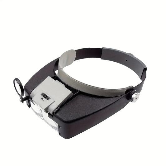 LED Headband Magnifier Glasses