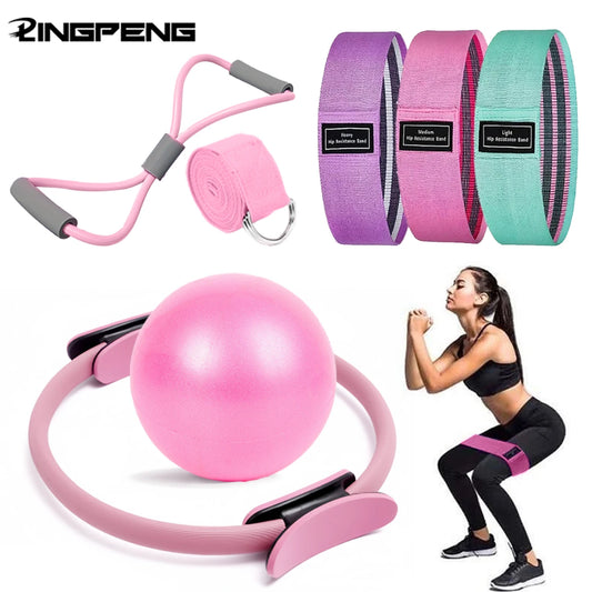 Pilates Ring & Ball Set – Full Body Home Workout Kit