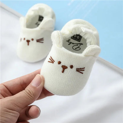 Baby First Walker Shoes – Cute Animal Ear Soft Sole Crib Shoes (0–18 Months)