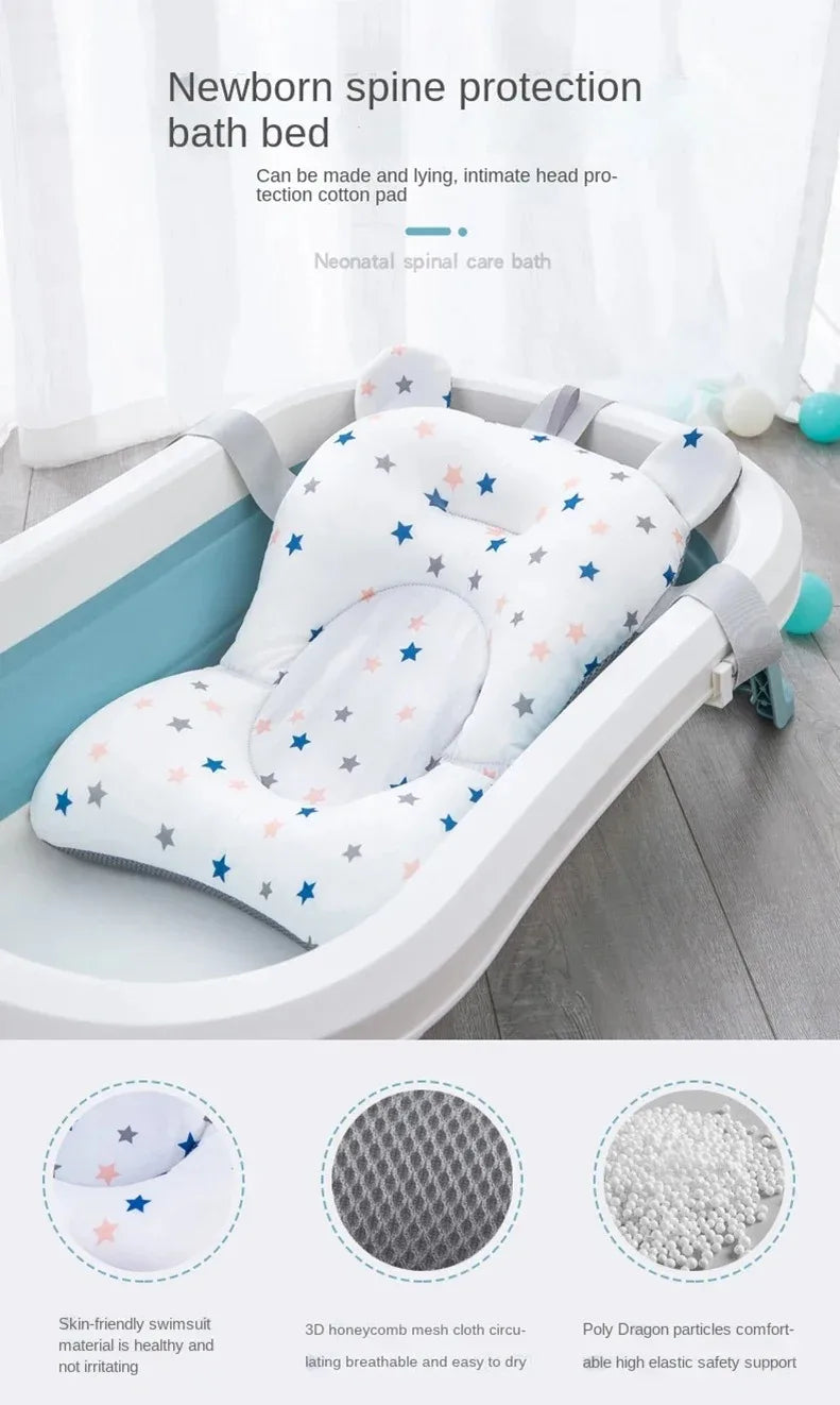 Baby Bath Support Cushion – Adjustable Floating Bath Seat for Newborns