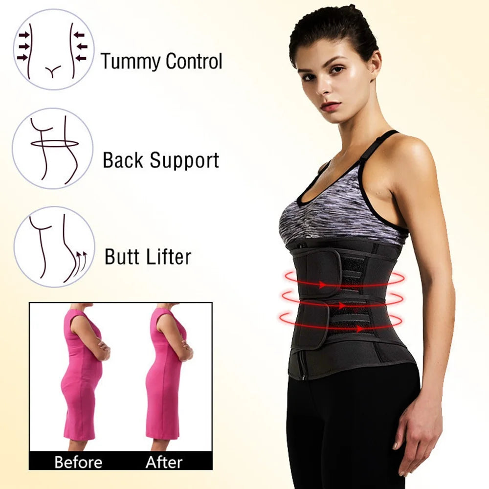 Fitness Waist Trainer – Slimming & Support Sweat Band