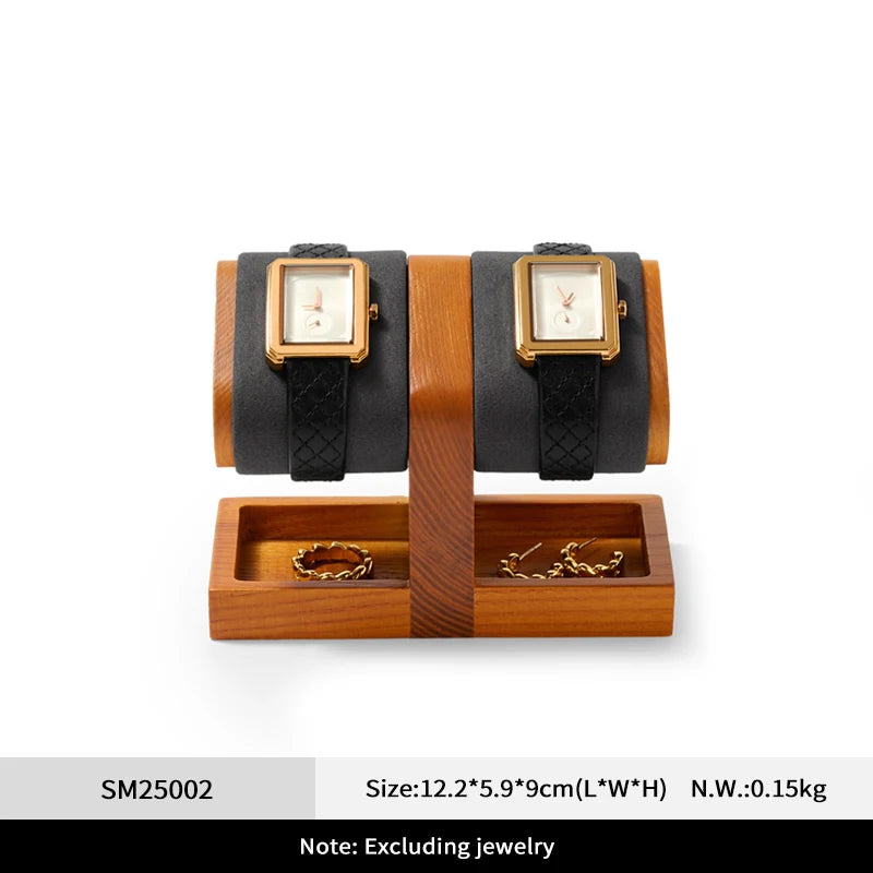 Wooden T-Shaped Watch & Bracelet Display Stand – Jewellery Storage Holder