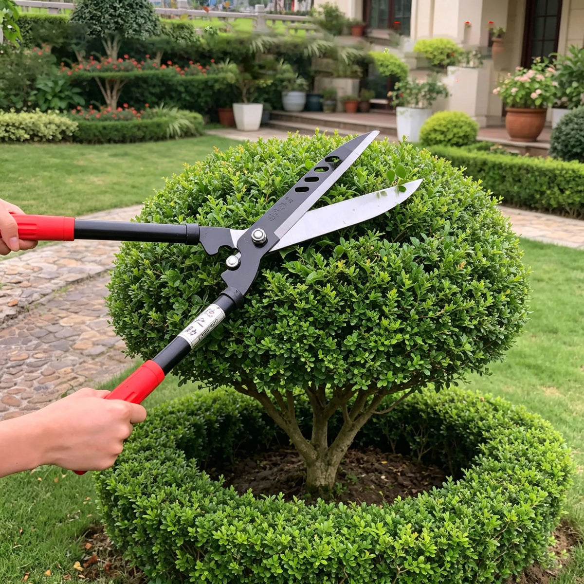 Professional Garden Hedge Shears – 53.5cm Manual Pruning & Trimming Cutter