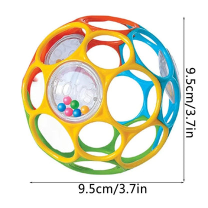 Baby Sensory Grasping Rattle Ball – Soft Bell & Textured Early Learning Toy