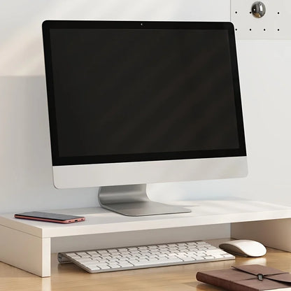 Wooden Monitor & Laptop Stand – Desktop Riser & Storage Shelf