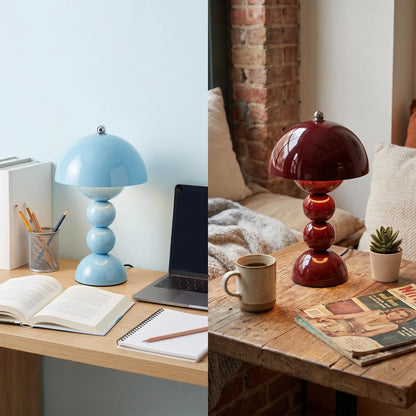 Retro Mushroom Touch Table Lamp – Dimmable Decorative Bedside & Desk Light