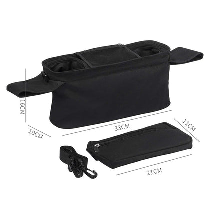 Universal Stroller Organiser Bag – Insulated Cup Holders & Storage