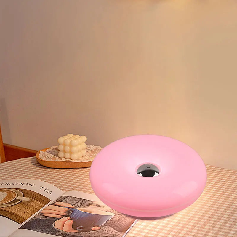 Rechargeable Donut Table Lamp – Modern LED Wall & Desk Light with 3 Colour Modes