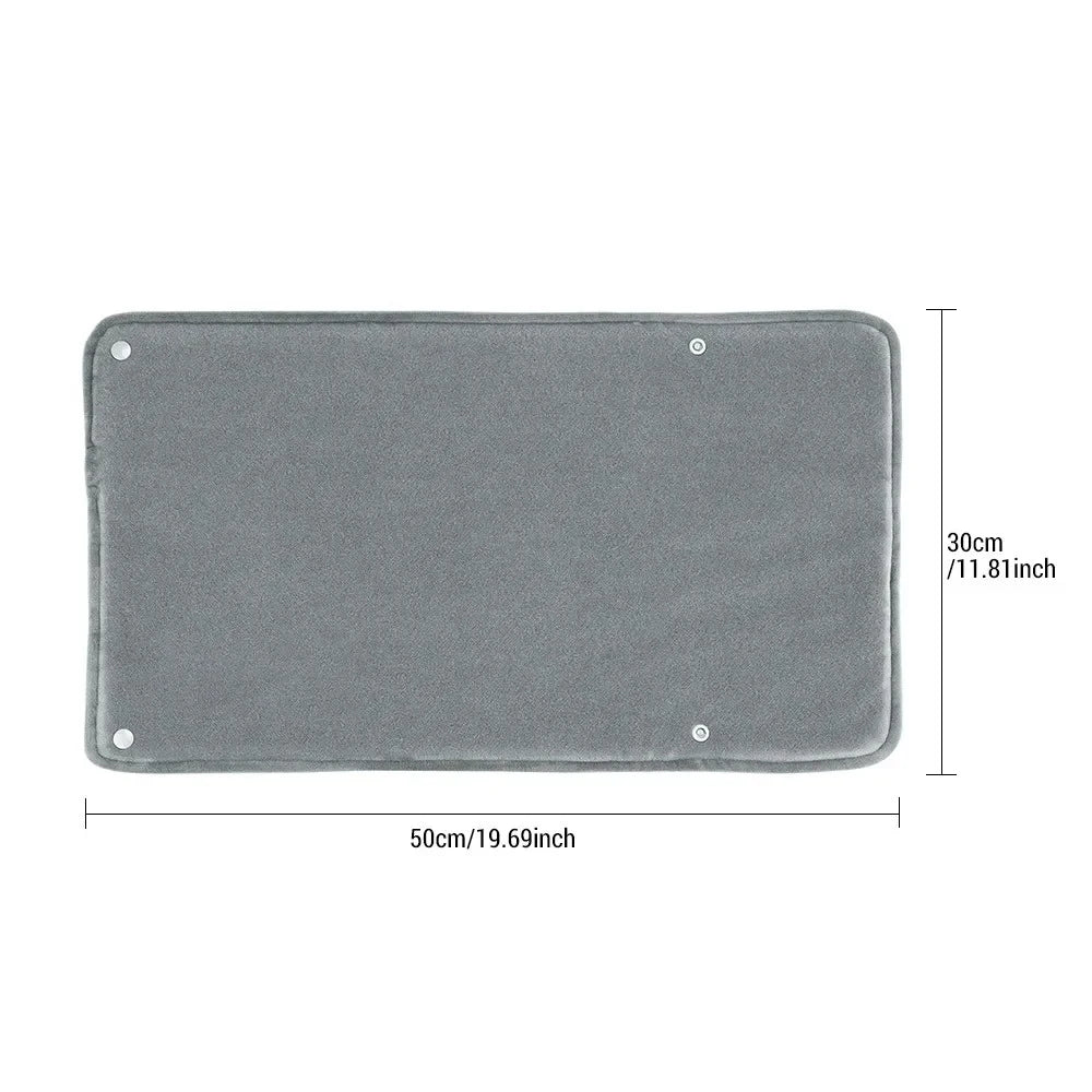 USB Heated Hand Warmer & Lap Blanket – Soft Velvet Electric Heating Shawl for Home & Office