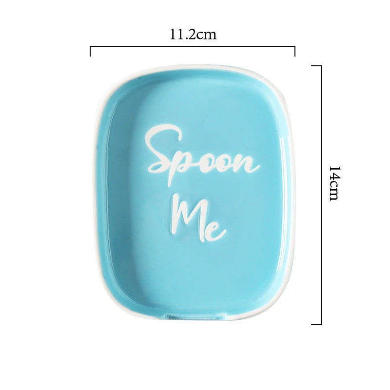 Ceramic Spoon Rest – Heat-Resistant Kitchen Utensil Holder for Stovetop & Countertop